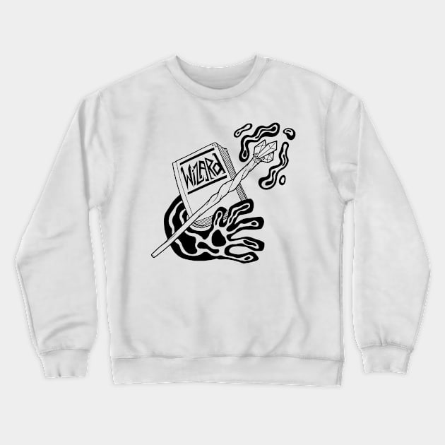 Wizard Class - Black Design Crewneck Sweatshirt by CliffeArts